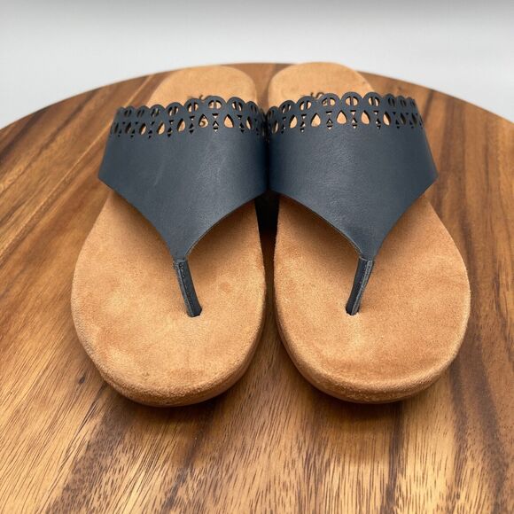 SoftWalk Bethany Sandals Womens 8.5 N Thong Leather Comfort Walking S2203-400 - Picture 2 of 8